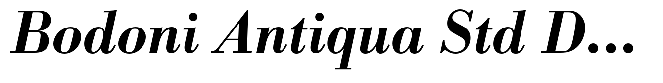 Bodoni Antiqua Std Demi Bold Italic